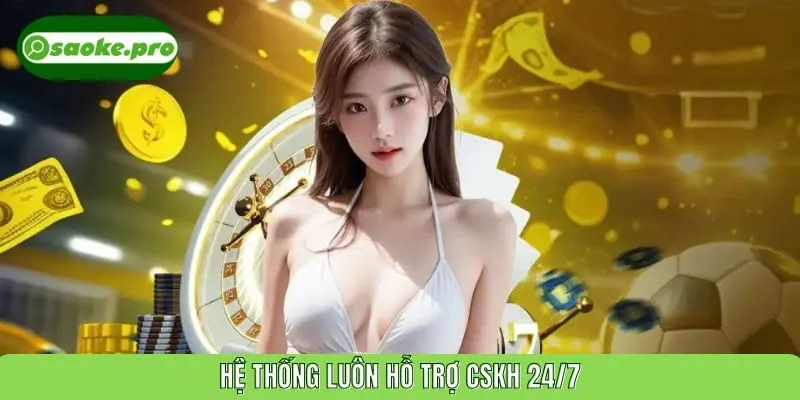 Hệ thống luôn hỗ trợ CSKH 24/7