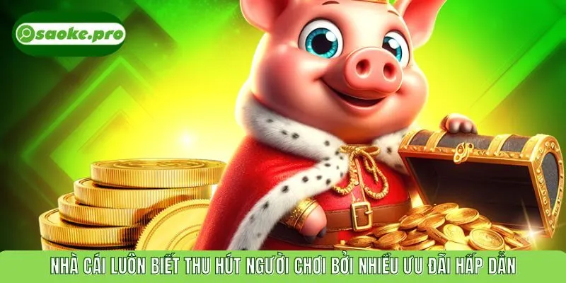 Nhà cái luôn biết thu hút người chơi bởi nhiều ưu đãi hấp dẫn